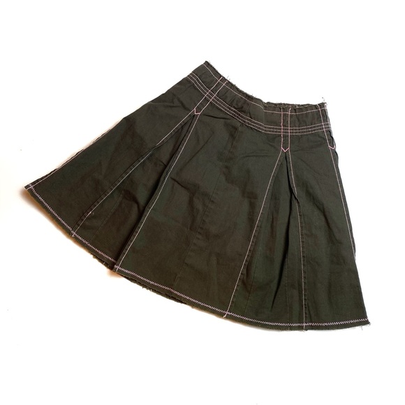 Army Green and Pink grunge skater skirt - Picture 7 of 7